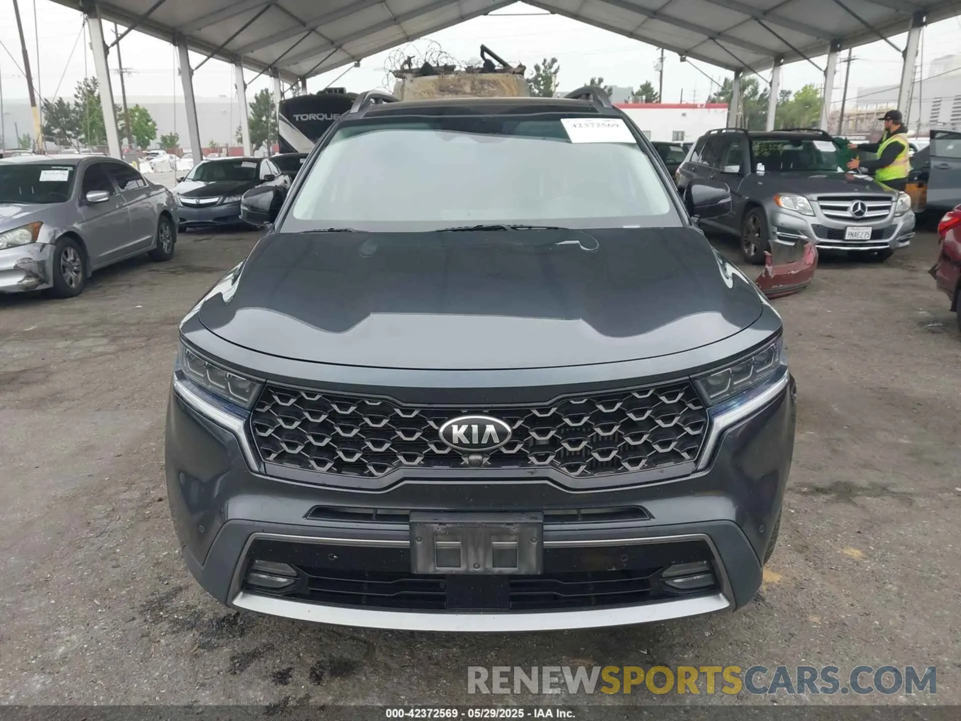 12 Photograph of a damaged car 5XYRKDLF7MG016494 KIA SORENTO 2021