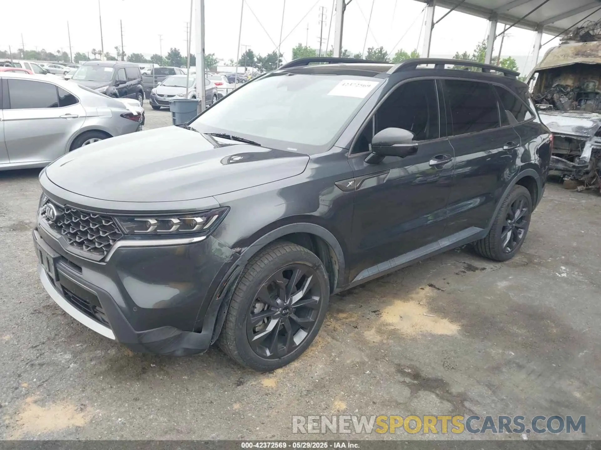 2 Photograph of a damaged car 5XYRKDLF7MG016494 KIA SORENTO 2021