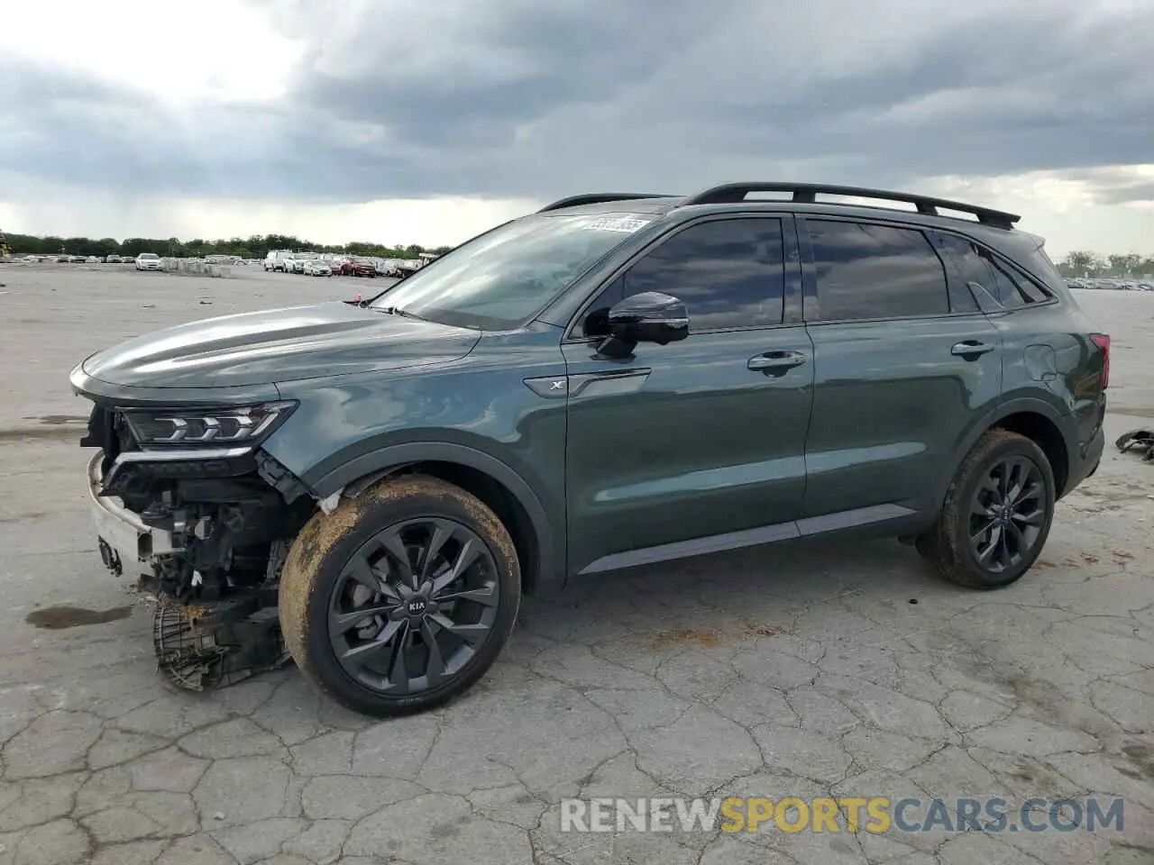 1 Photograph of a damaged car 5XYRKDLF9MG015718 KIA SORENTO 2021