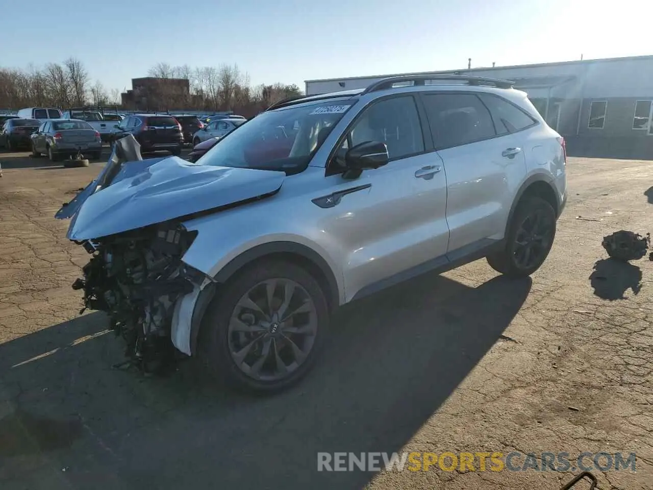 1 Photograph of a damaged car 5XYRKDLFXMG041065 KIA SORENTO 2021