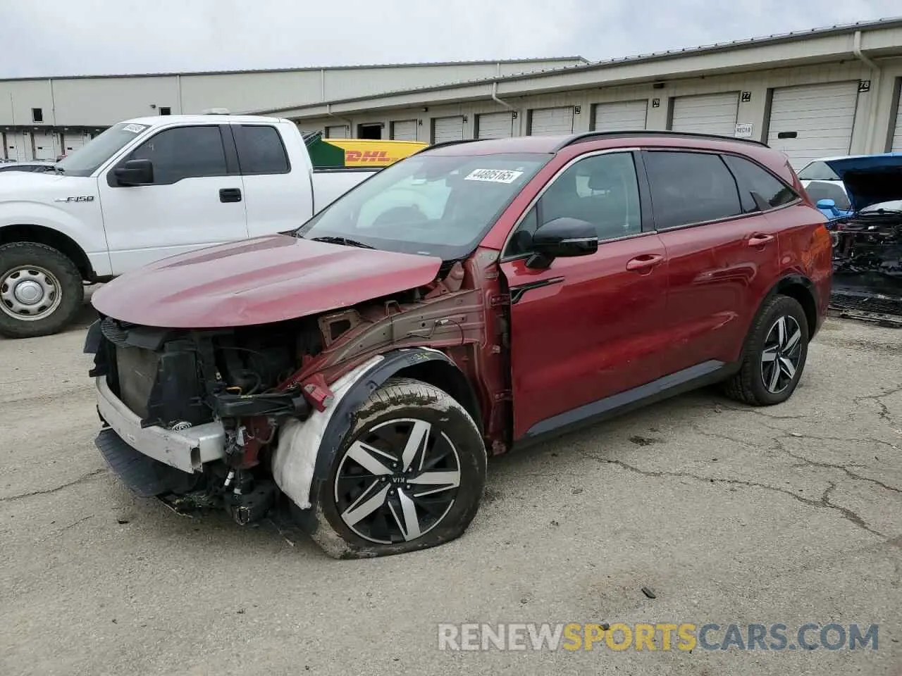 1 Photograph of a damaged car 5XYRL4LC0MG009759 KIA SORENTO 2021