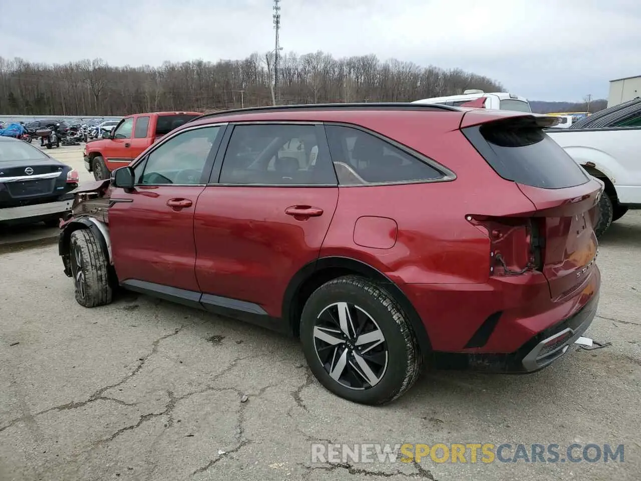 2 Photograph of a damaged car 5XYRL4LC0MG009759 KIA SORENTO 2021