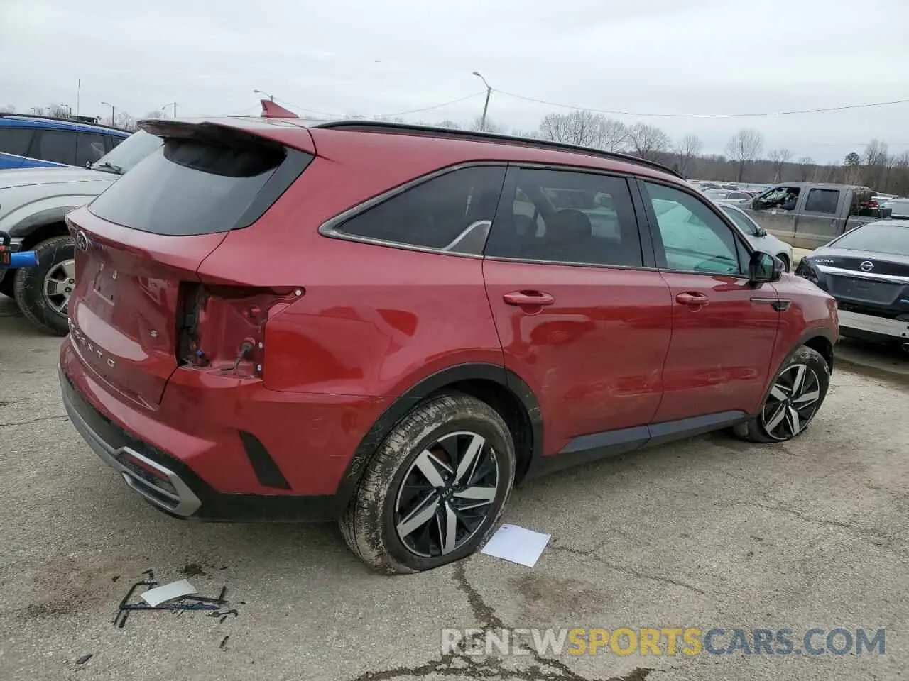 3 Photograph of a damaged car 5XYRL4LC0MG009759 KIA SORENTO 2021