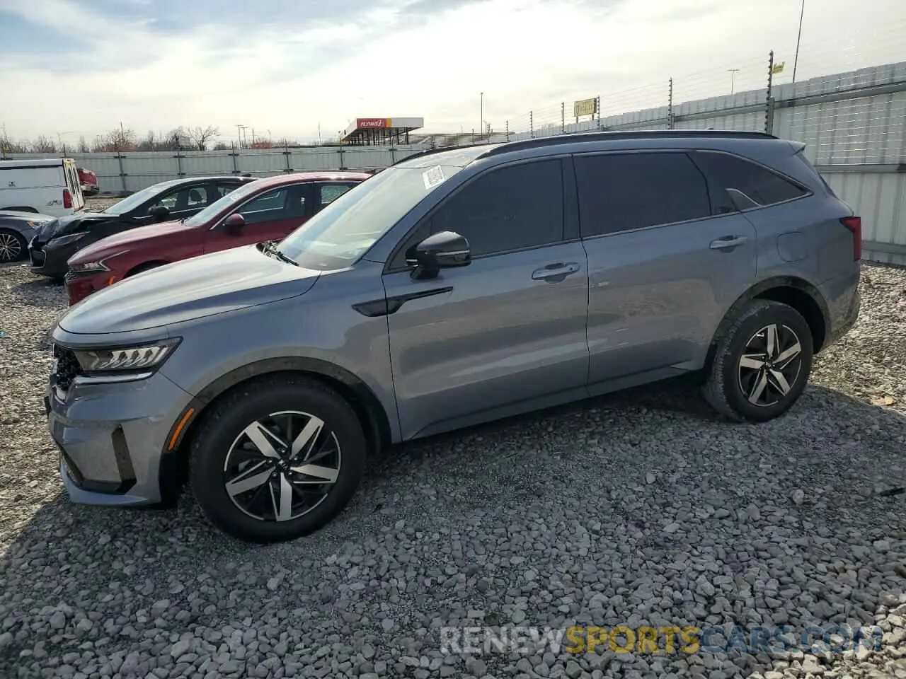 1 Photograph of a damaged car 5XYRL4LC0MG030093 KIA SORENTO 2021