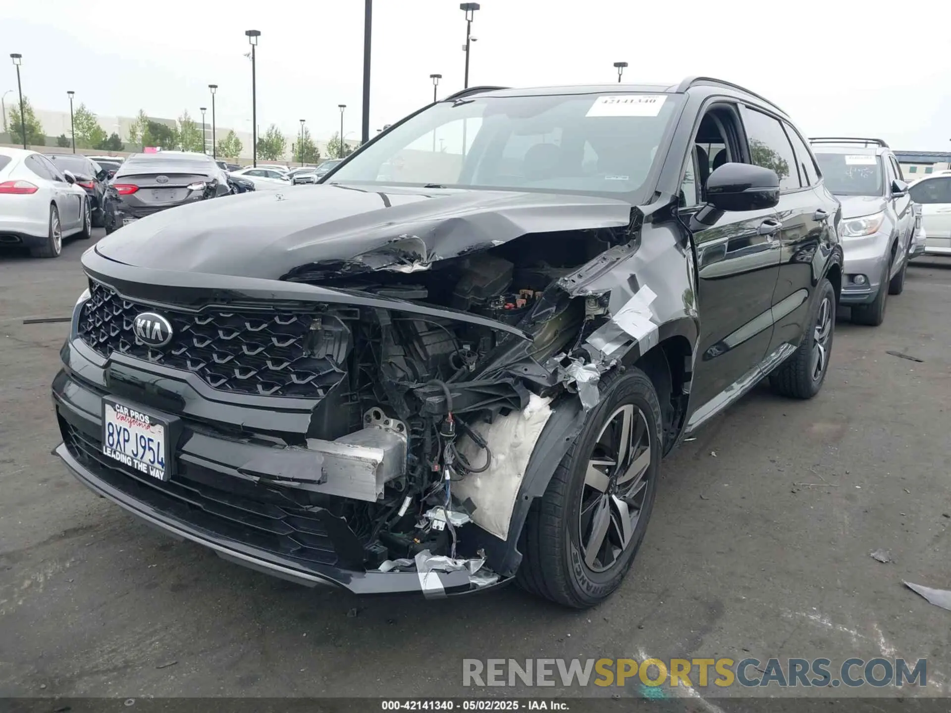 2 Photograph of a damaged car 5XYRL4LC1MG066939 KIA SORENTO 2021
