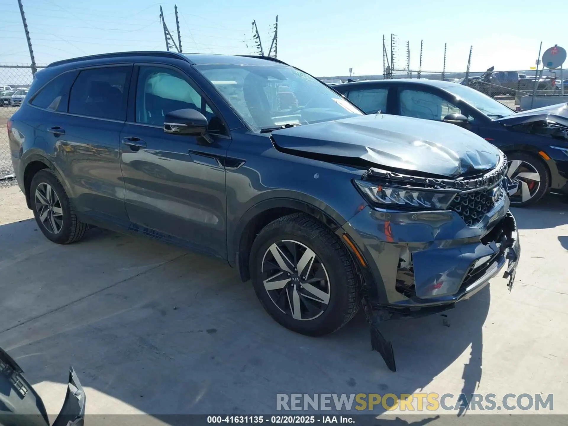 1 Photograph of a damaged car 5XYRL4LC4MG045731 KIA SORENTO 2021