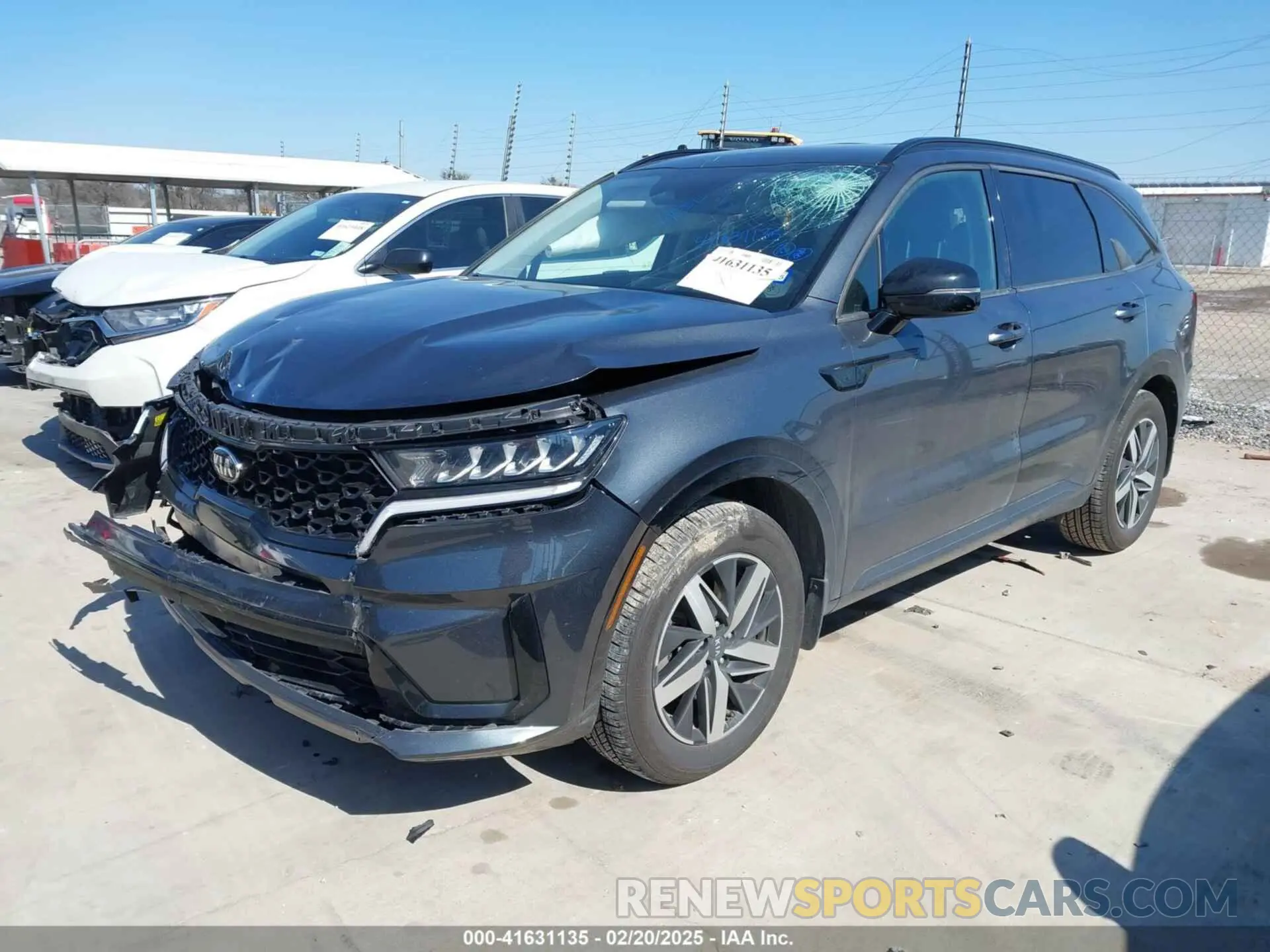 2 Photograph of a damaged car 5XYRL4LC4MG045731 KIA SORENTO 2021