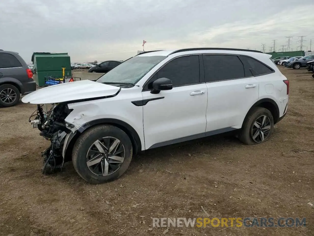 1 Photograph of a damaged car 5XYRL4LC7MG001125 KIA SORENTO 2021
