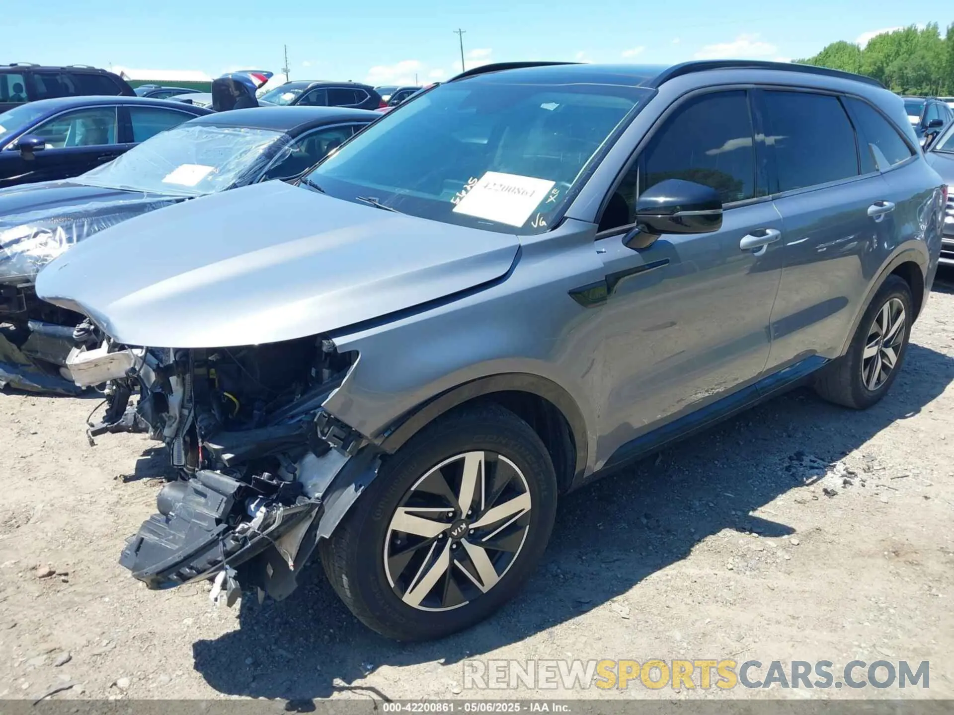 2 Photograph of a damaged car 5XYRL4LC7MG009452 KIA SORENTO 2021
