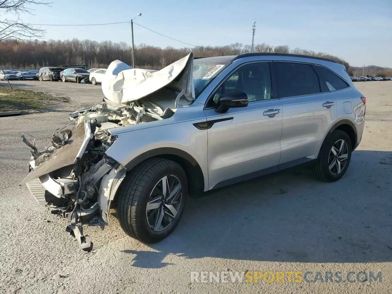 1 Photograph of a damaged car 5XYRL4LC8MG007614 KIA SORENTO 2021