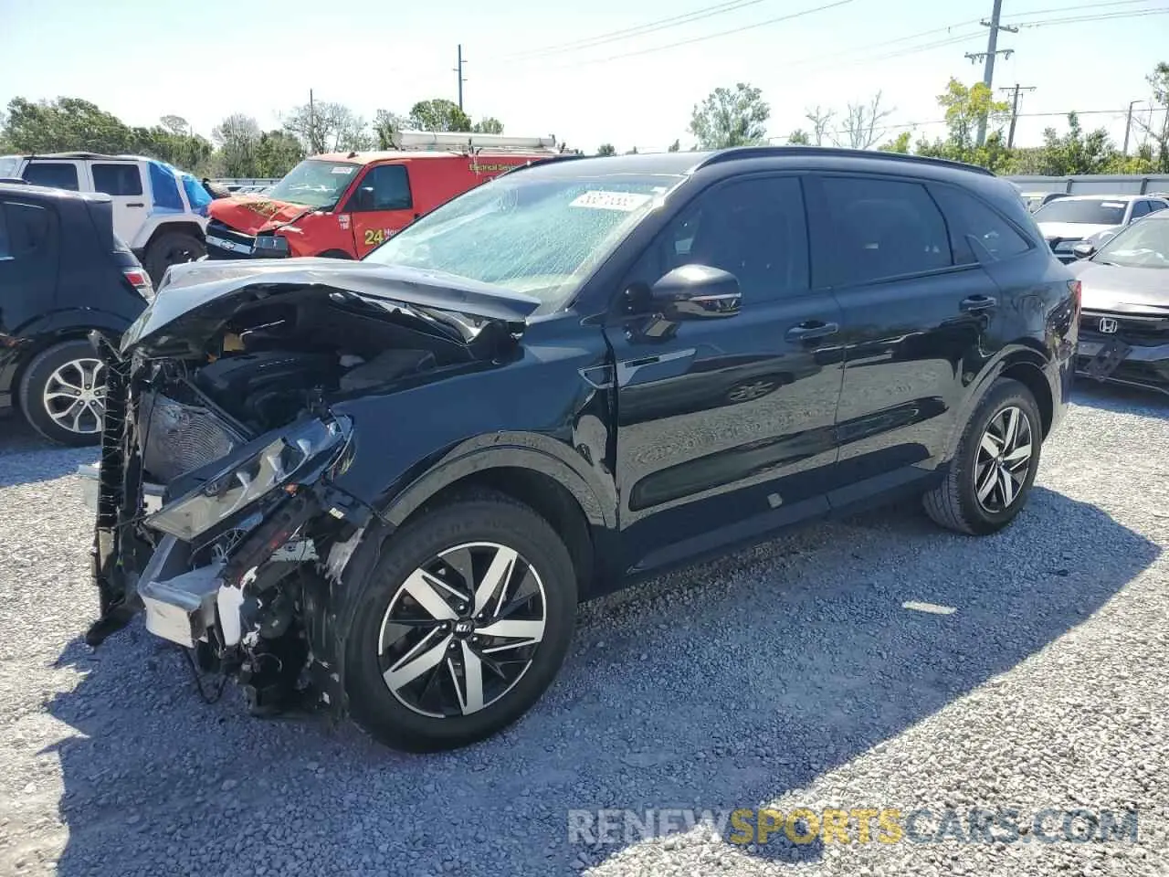 1 Photograph of a damaged car 5XYRL4LCXMG053557 KIA SORENTO 2021