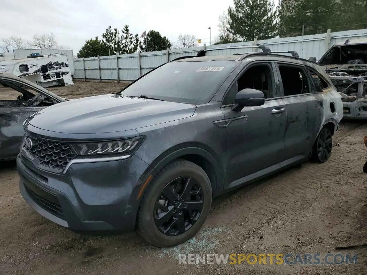 1 Photograph of a damaged car 5XYRLDLC0MG024262 KIA SORENTO 2021