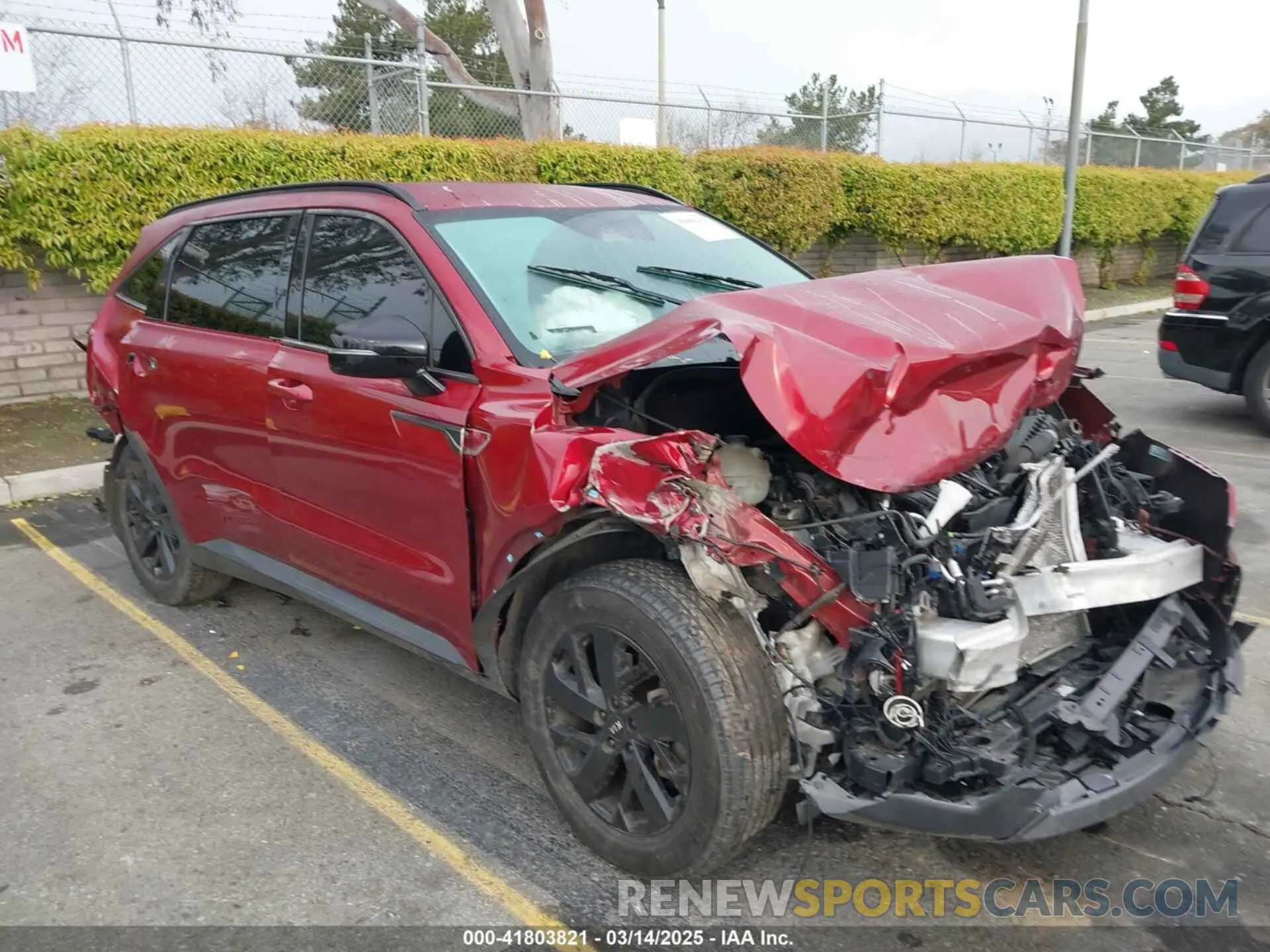 1 Photograph of a damaged car 5XYRLDLC2MG005454 KIA SORENTO 2021