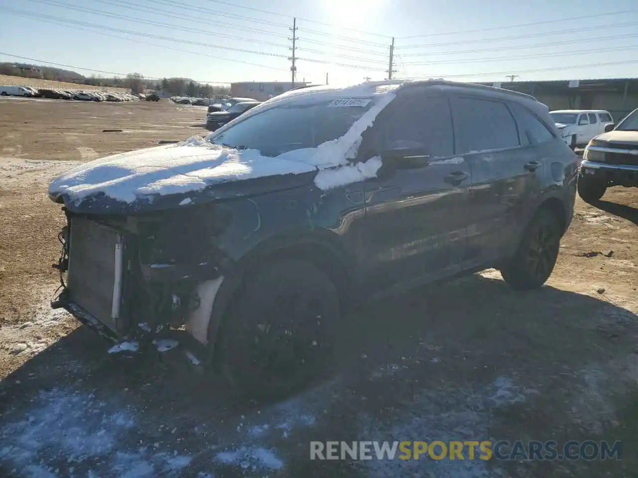 1 Photograph of a damaged car 5XYRLDLCXMG008392 KIA SORENTO 2021