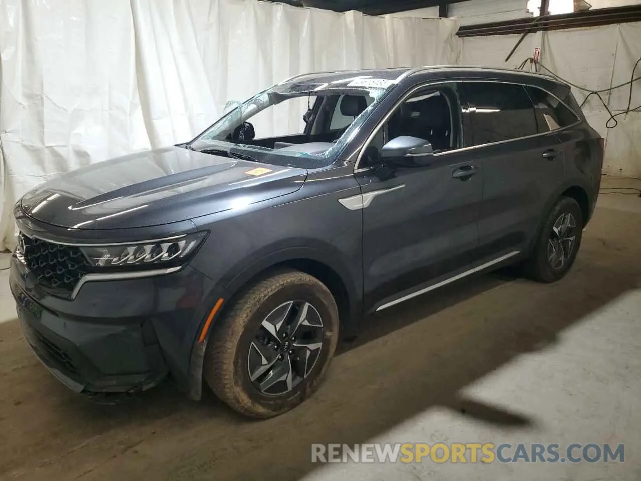 1 Photograph of a damaged car KNDRG4LG2M5059630 KIA SORENTO 2021