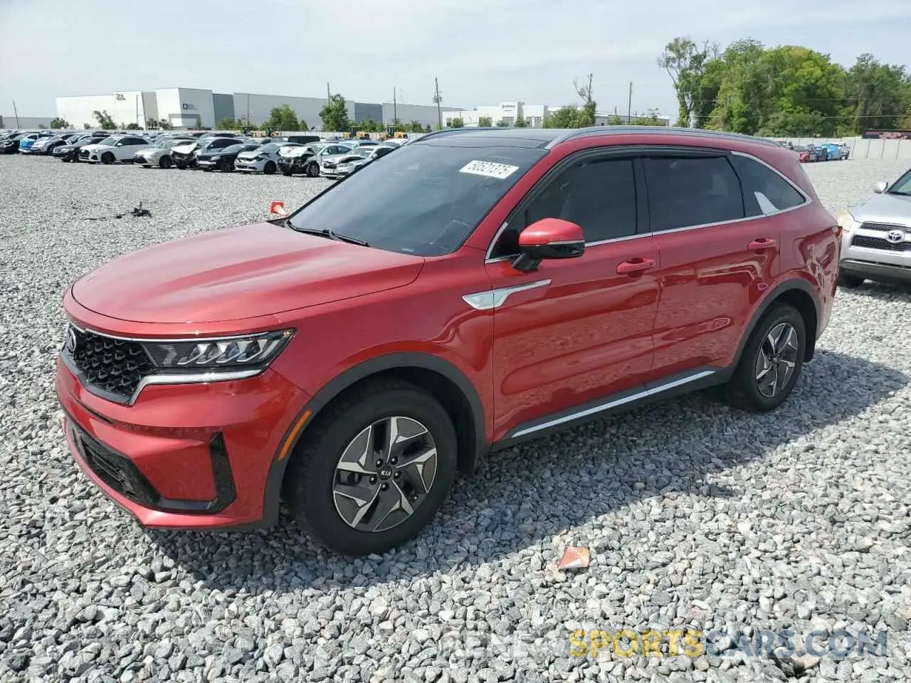 1 Photograph of a damaged car KNDRH4LG5M5050935 KIA SORENTO 2021