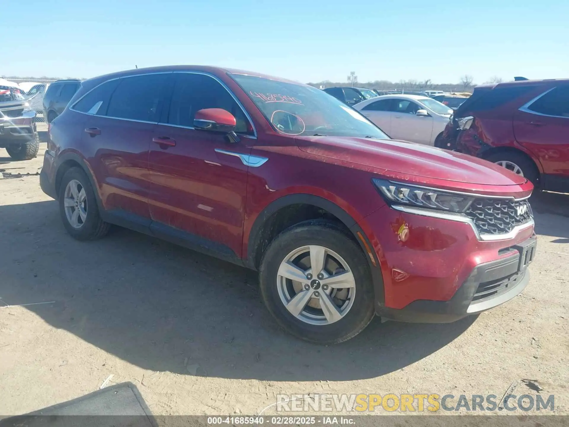1 Photograph of a damaged car 5XYRG4LC1NG112128 KIA SORENTO 2022
