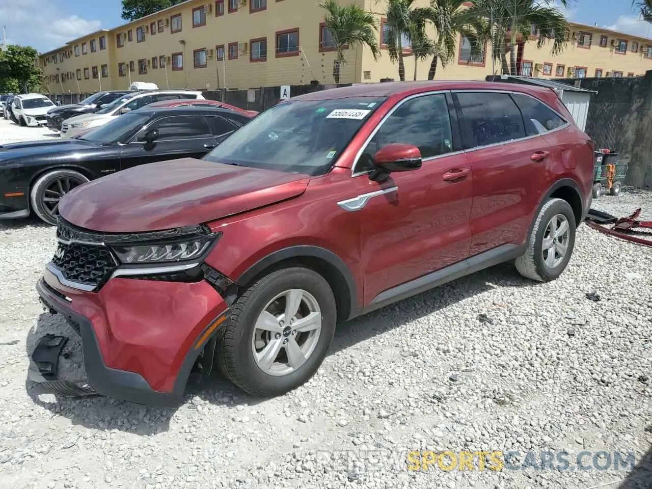 1 Photograph of a damaged car 5XYRG4LC6NG076713 KIA SORENTO 2022