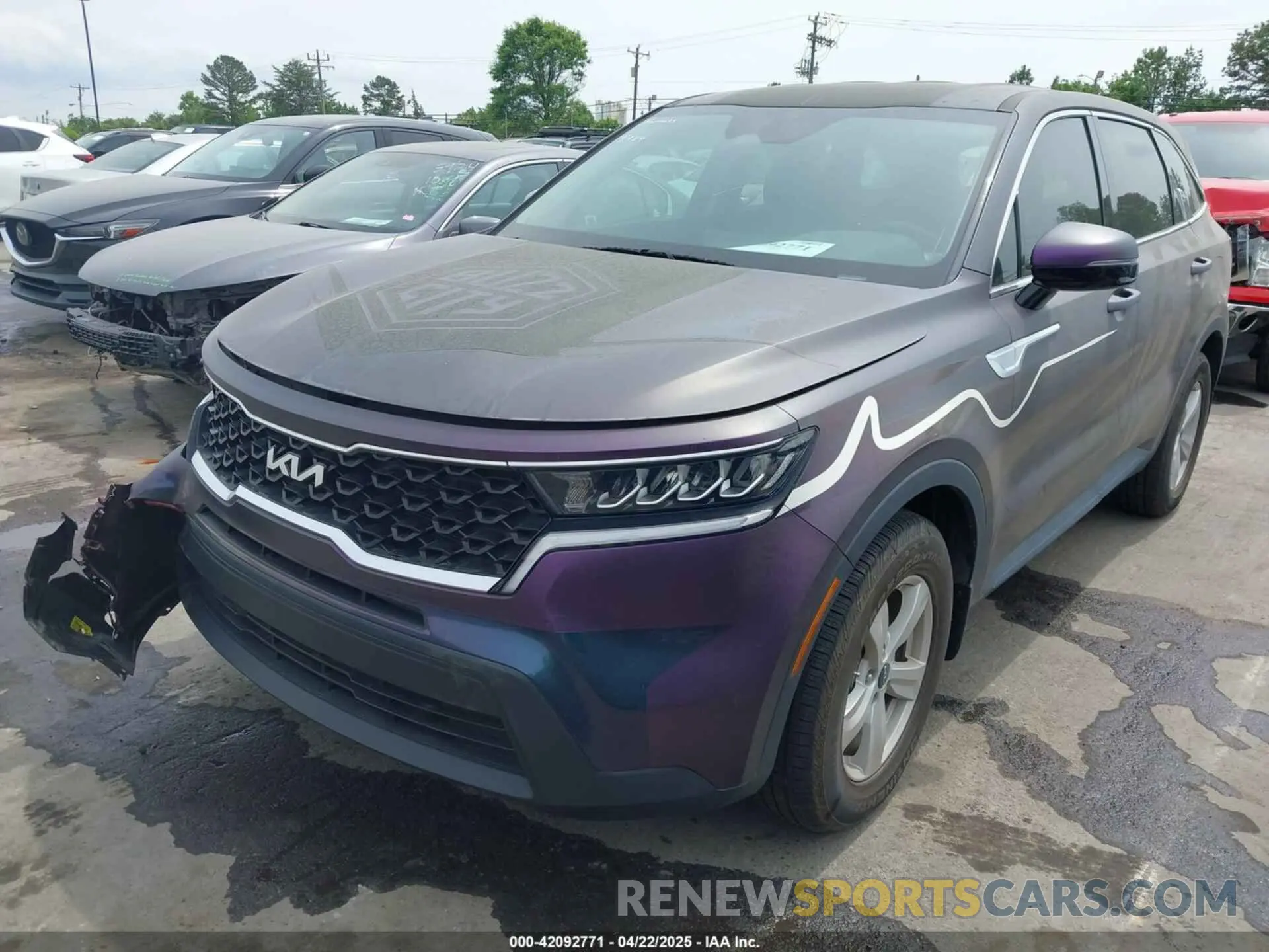 2 Photograph of a damaged car 5XYRG4LC9NG091772 KIA SORENTO 2022