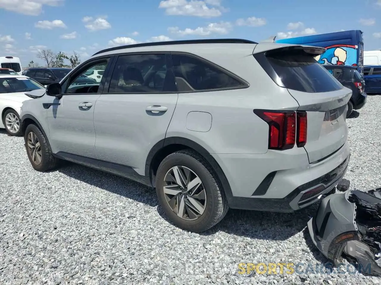 2 Photograph of a damaged car 5XYRH4LF8NG123537 KIA SORENTO 2022