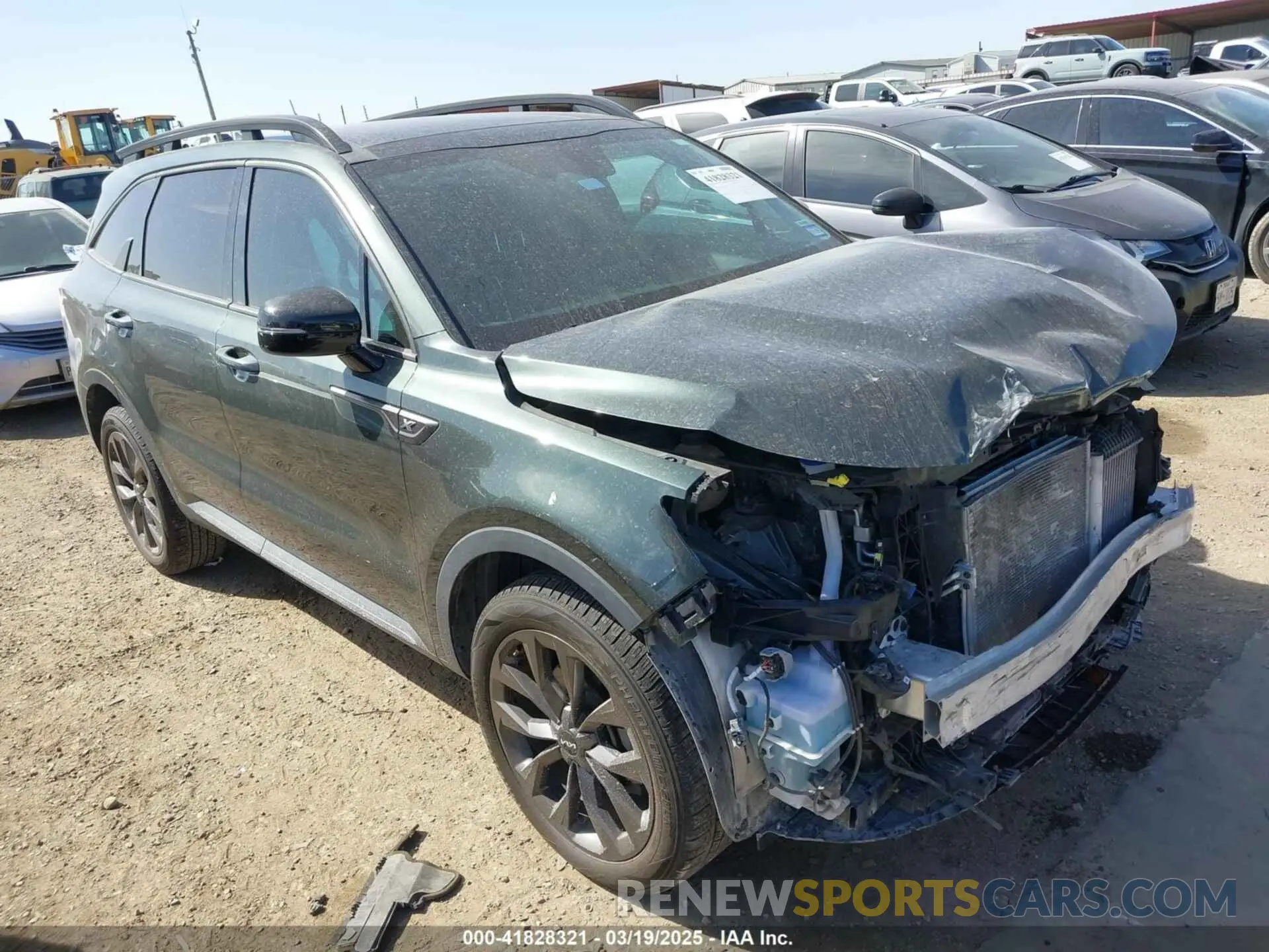 1 Photograph of a damaged car 5XYRHDLF2NG078899 KIA SORENTO 2022
