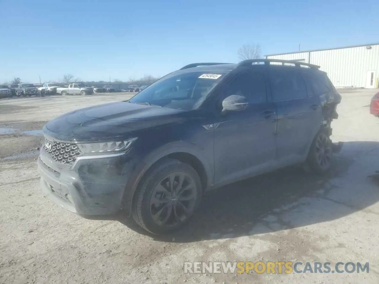 1 Photograph of a damaged car 5XYRHDLF3NG133764 KIA SORENTO 2022