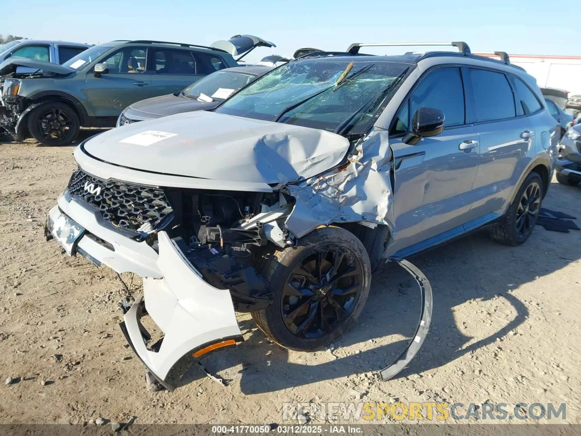 2 Photograph of a damaged car 5XYRK4LF1NG106743 KIA SORENTO 2022