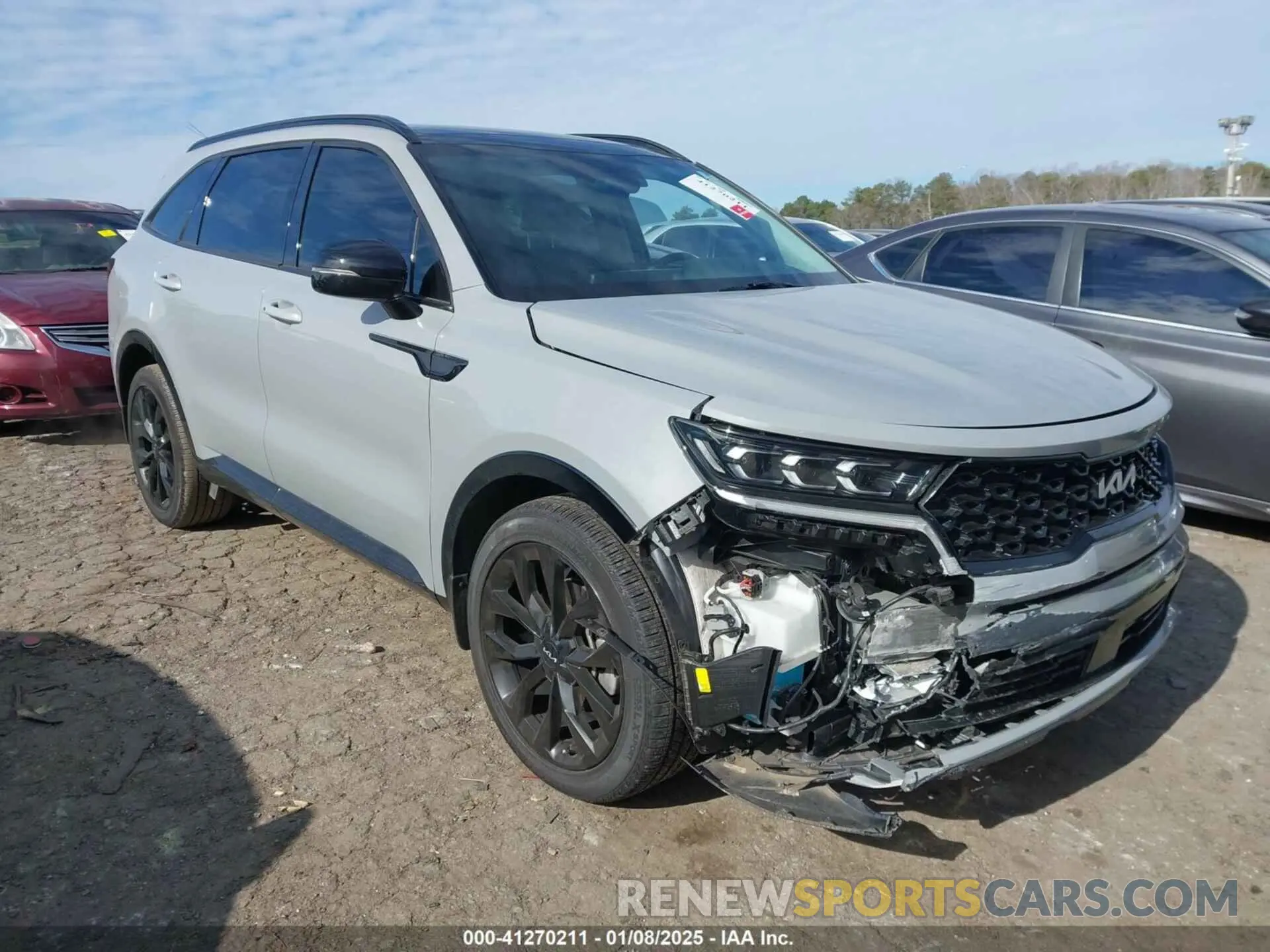 1 Photograph of a damaged car 5XYRK4LF1NG161371 KIA SORENTO 2022