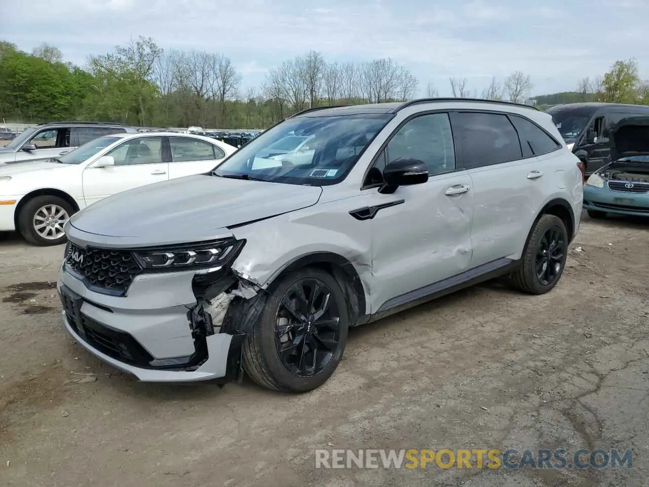 1 Photograph of a damaged car 5XYRK4LF6NG108049 KIA SORENTO 2022