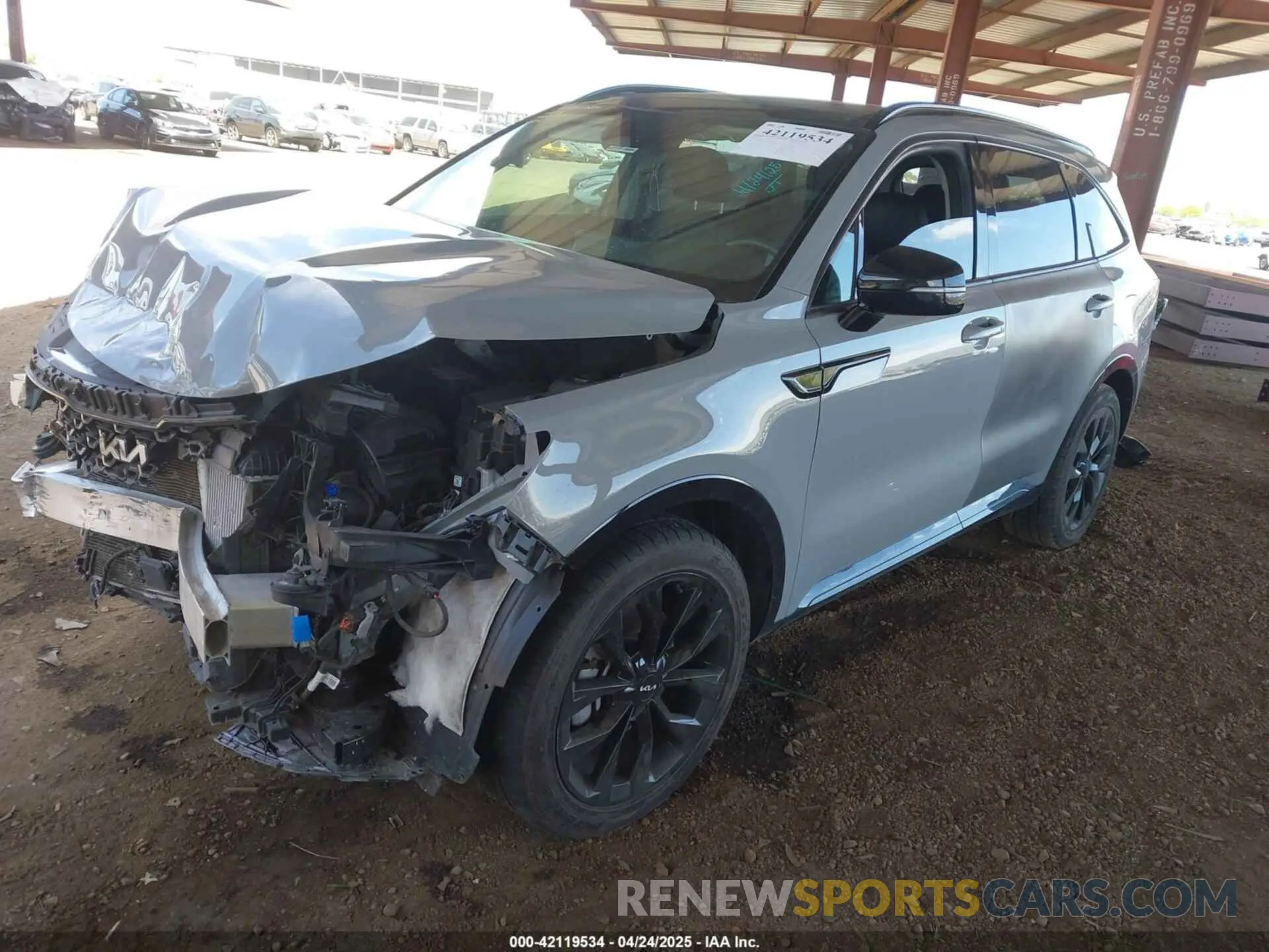 2 Photograph of a damaged car 5XYRK4LFXNG114257 KIA SORENTO 2022