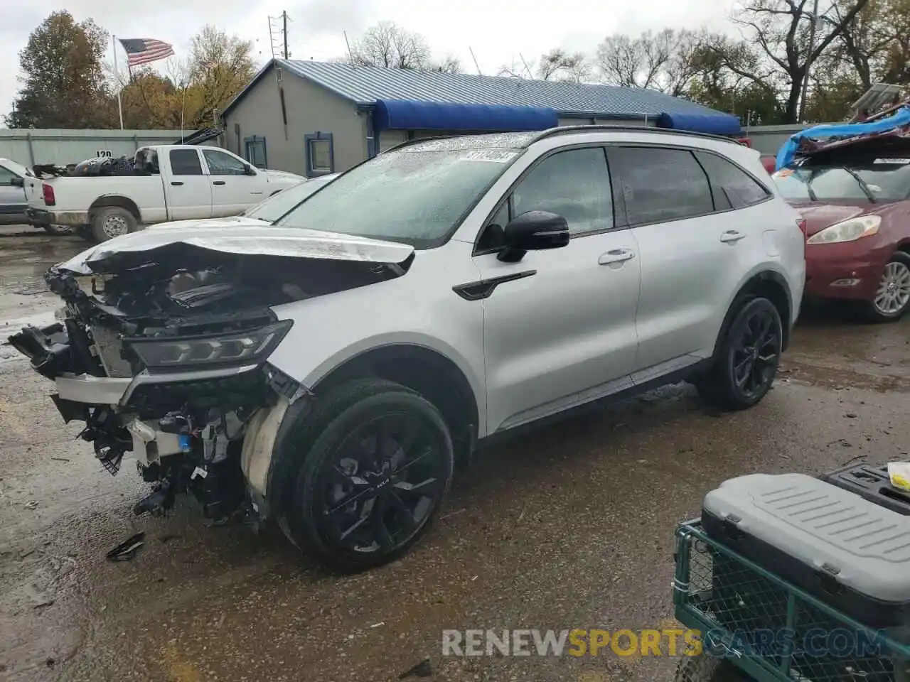 1 Photograph of a damaged car 5XYRKDLF1NG092116 KIA SORENTO 2022