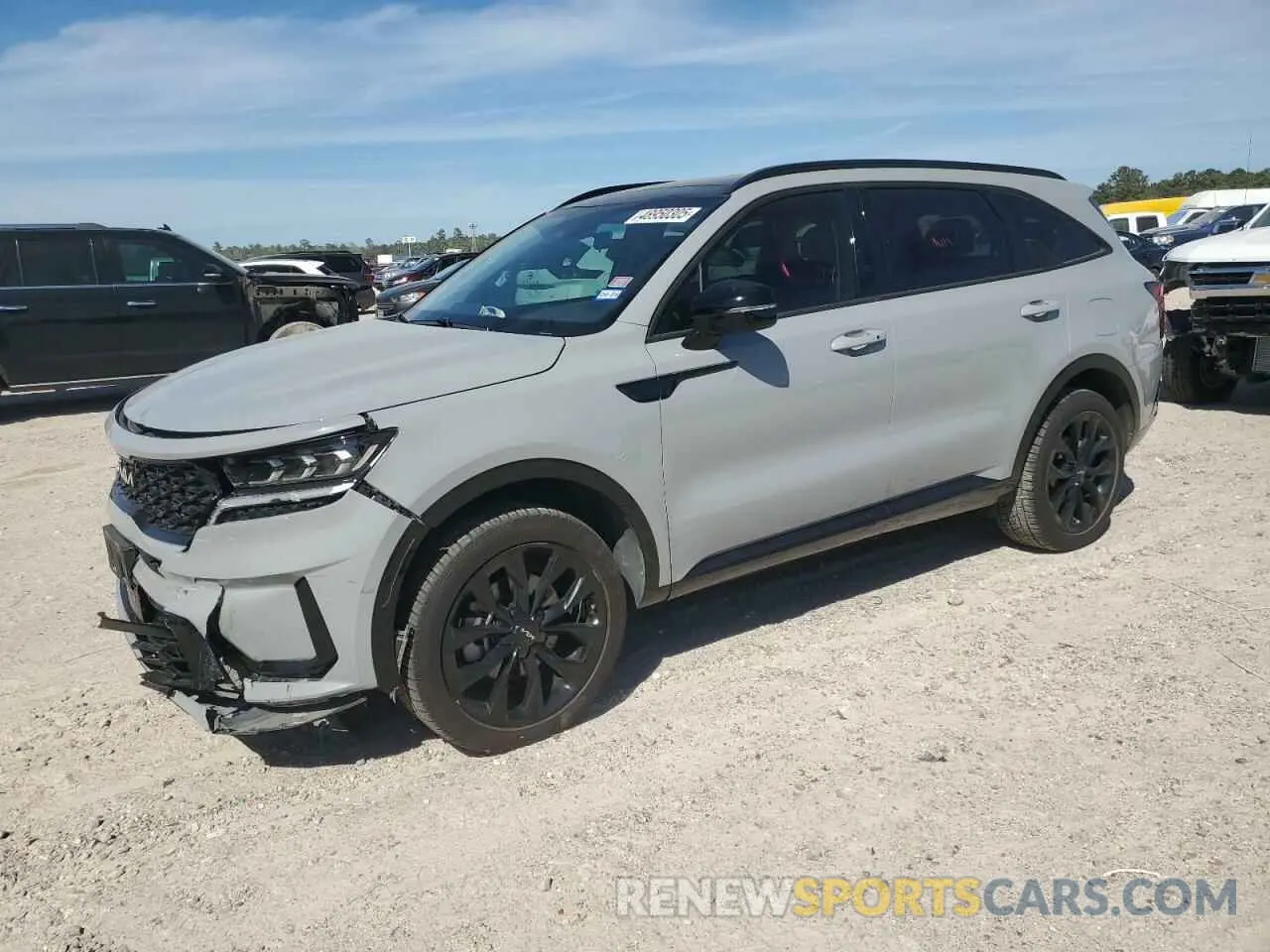 1 Photograph of a damaged car 5XYRKDLF6NG115910 KIA SORENTO 2022