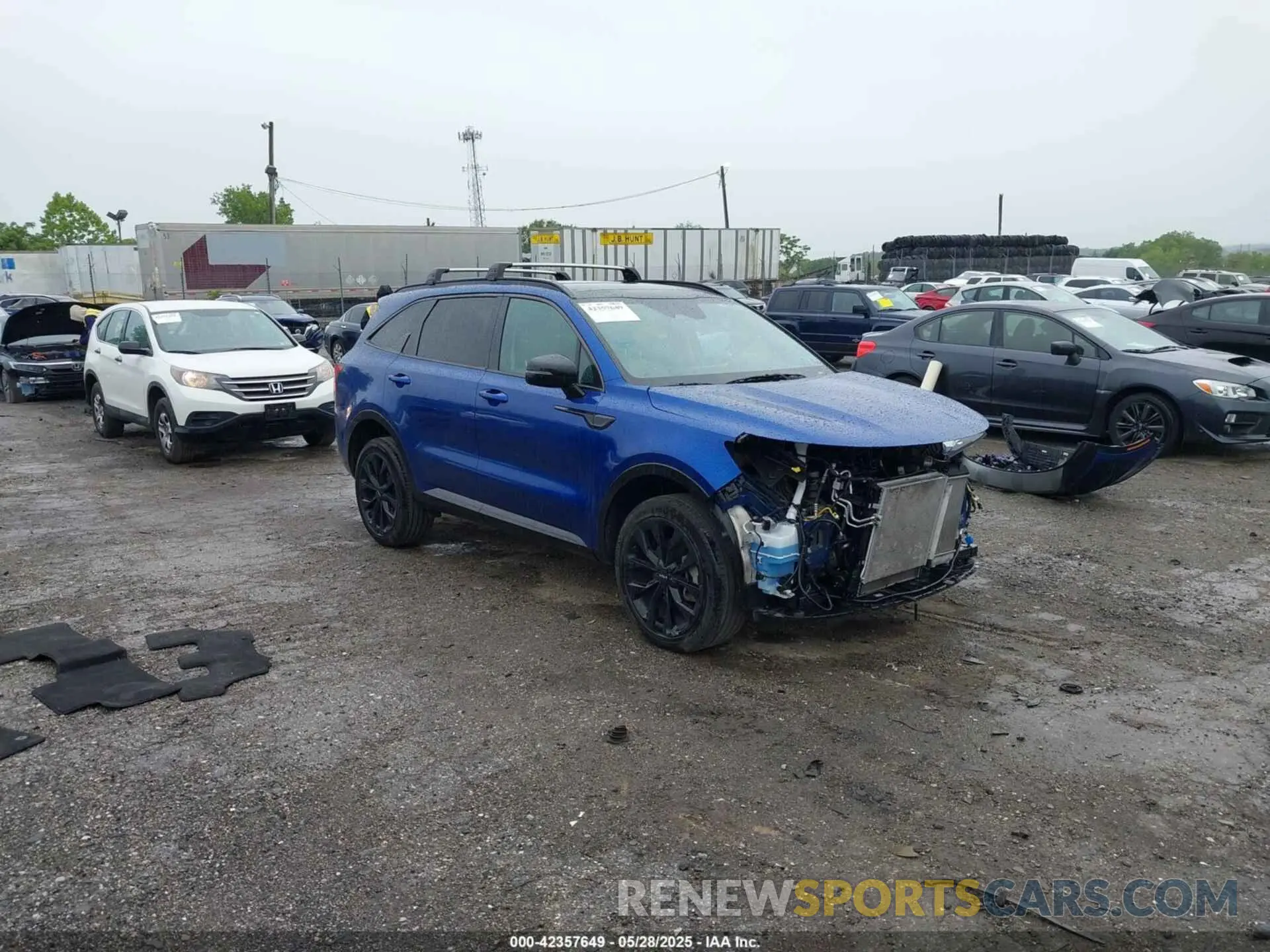 1 Photograph of a damaged car 5XYRKDLF8NG097071 KIA SORENTO 2022