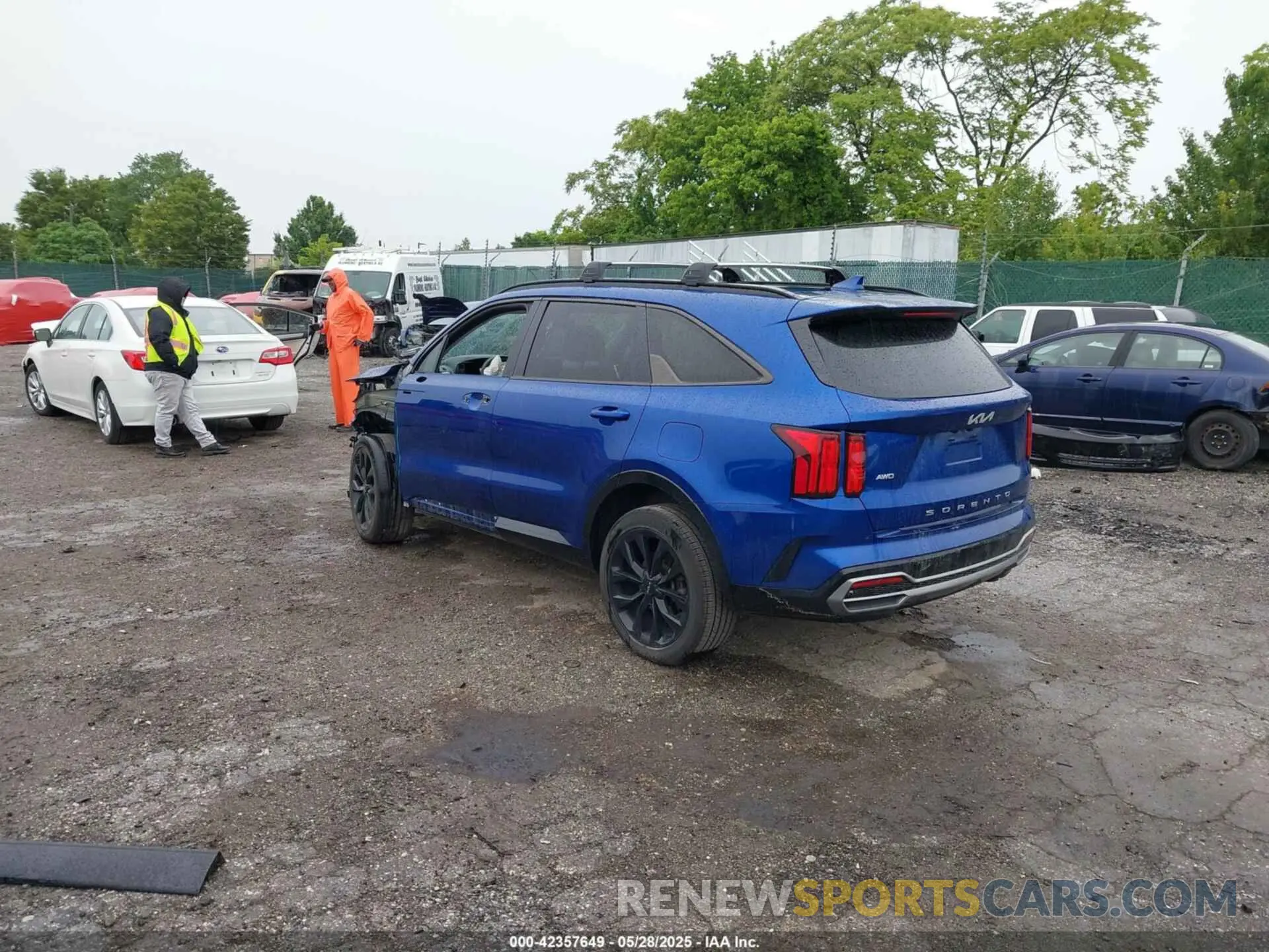 3 Photograph of a damaged car 5XYRKDLF8NG097071 KIA SORENTO 2022