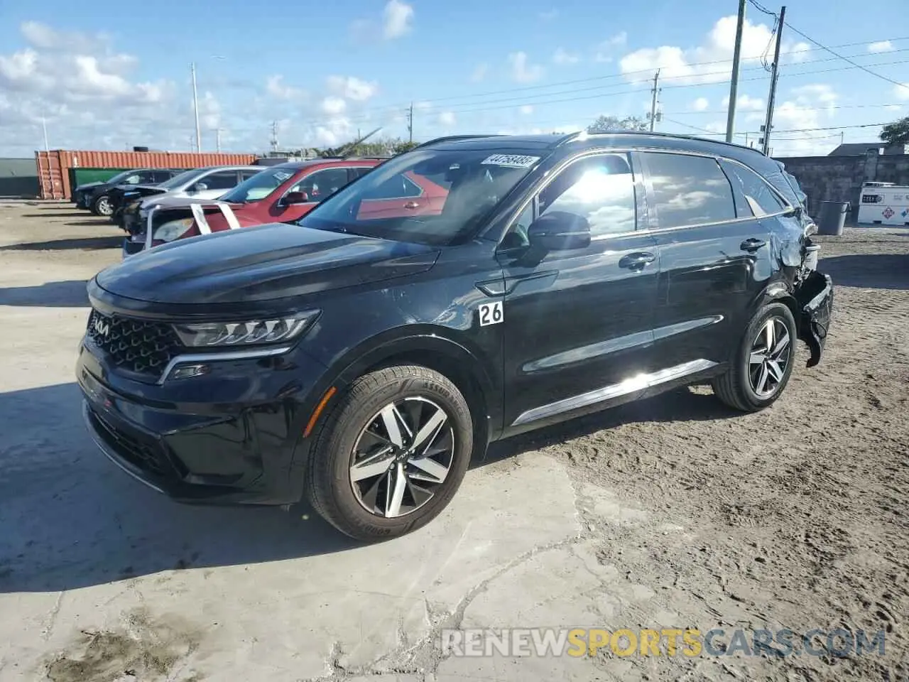 1 Photograph of a damaged car 5XYRL4LC2NG079569 KIA SORENTO 2022