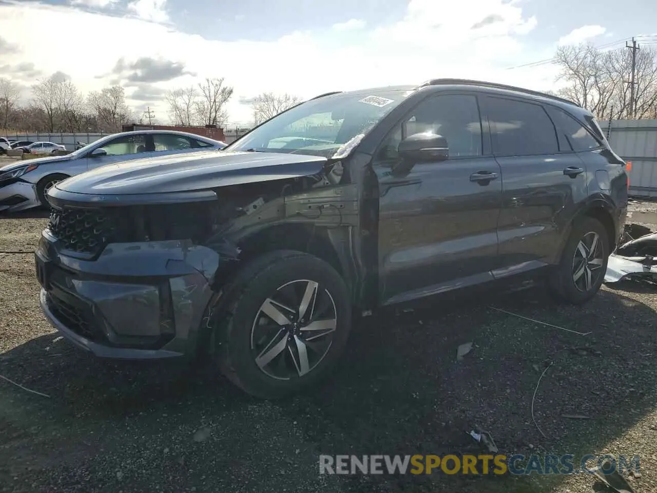1 Photograph of a damaged car 5XYRL4LC5NG155074 KIA SORENTO 2022