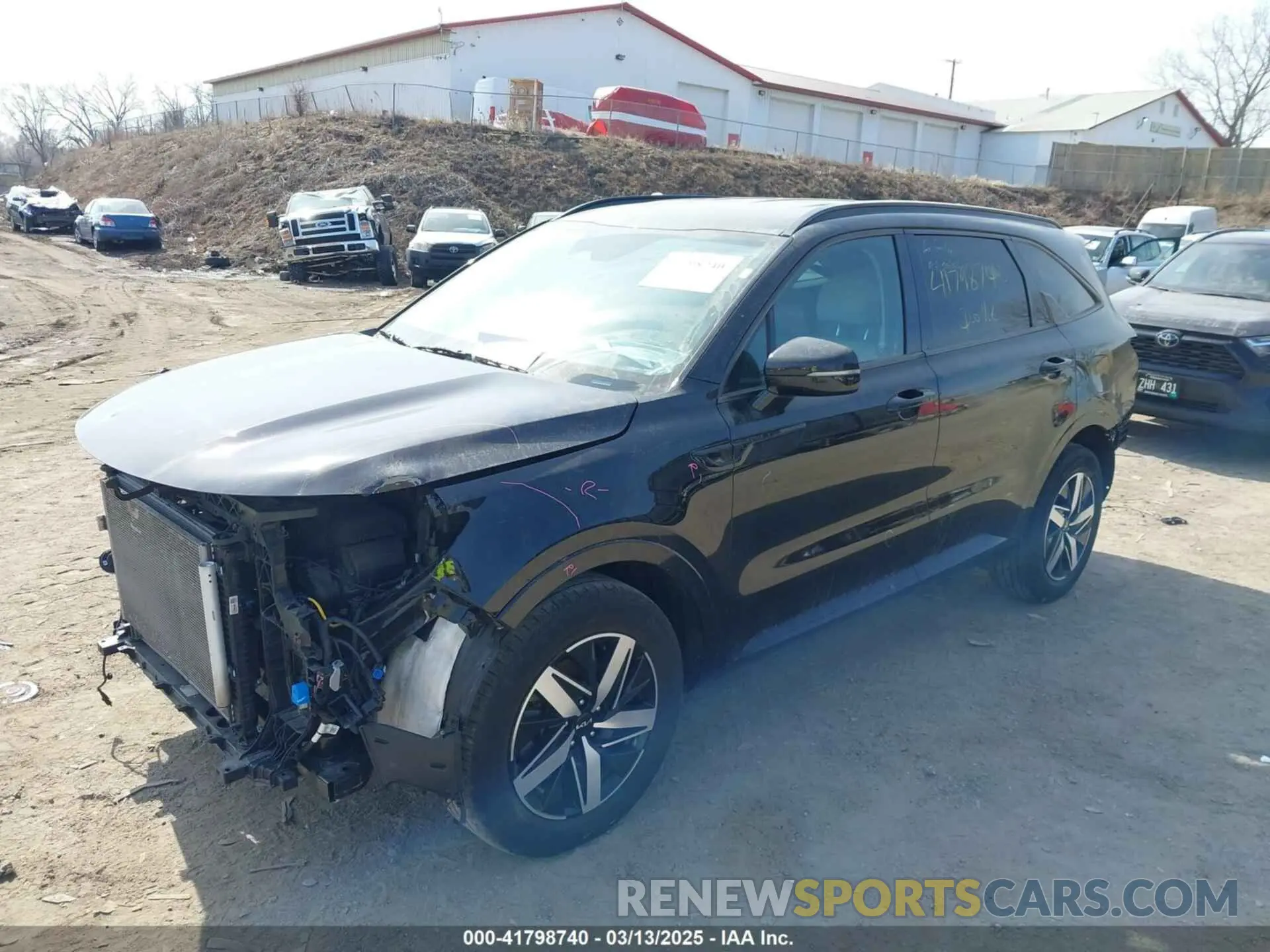 2 Photograph of a damaged car 5XYRL4LC6NG084726 KIA SORENTO 2022