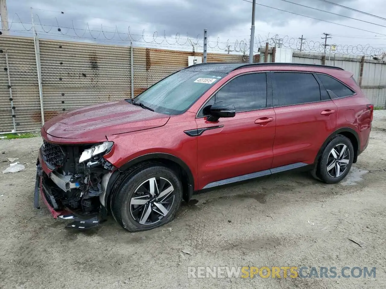 1 Photograph of a damaged car 5XYRL4LC6NG129860 KIA SORENTO 2022