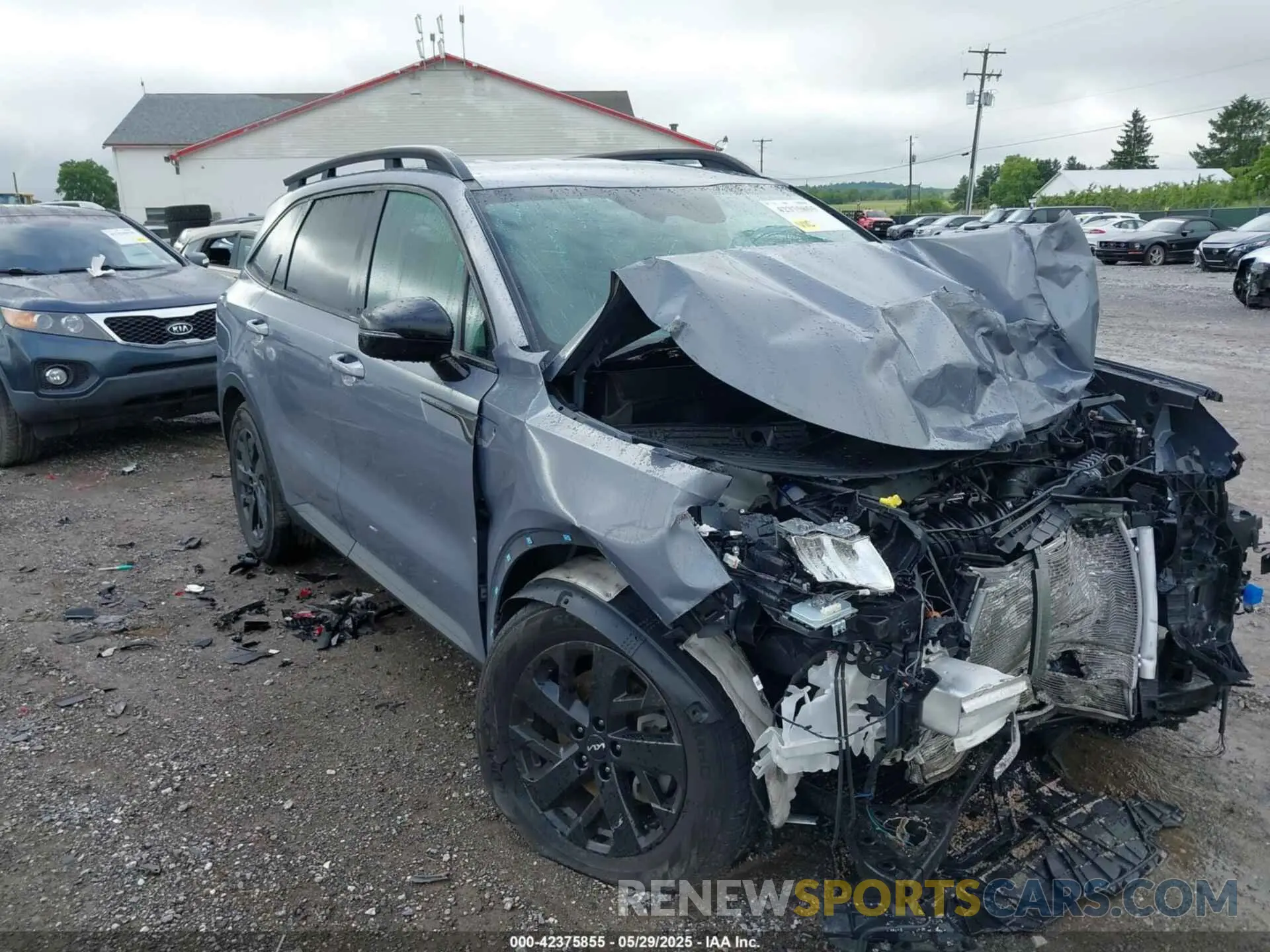 1 Photograph of a damaged car 5XYRLDLC1NG085105 KIA SORENTO 2022