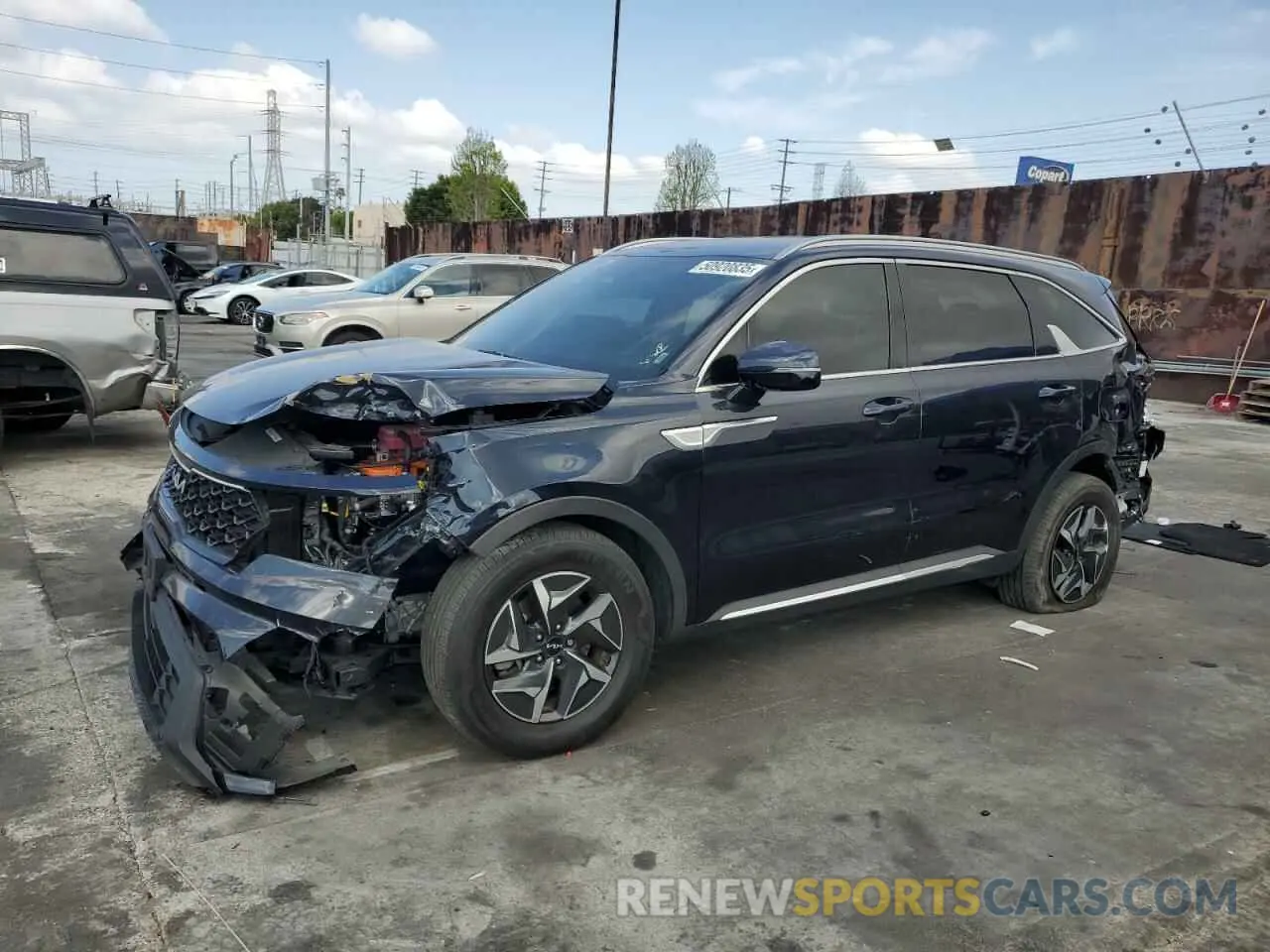 1 Photograph of a damaged car KNDRG4LG2N5120377 KIA SORENTO 2022