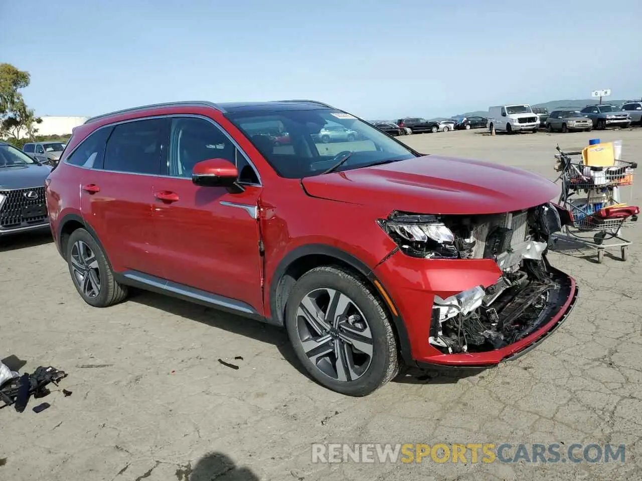 4 Photograph of a damaged car KNDRHDLG8N5121319 KIA SORENTO 2022