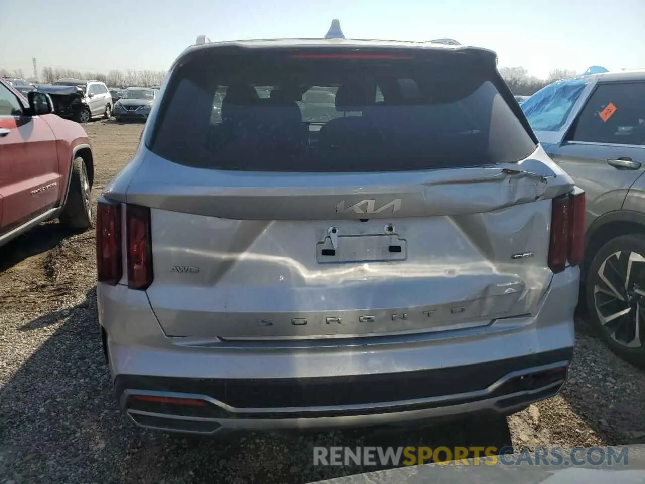6 Photograph of a damaged car KNDRJDLH7N5118702 KIA SORENTO 2022