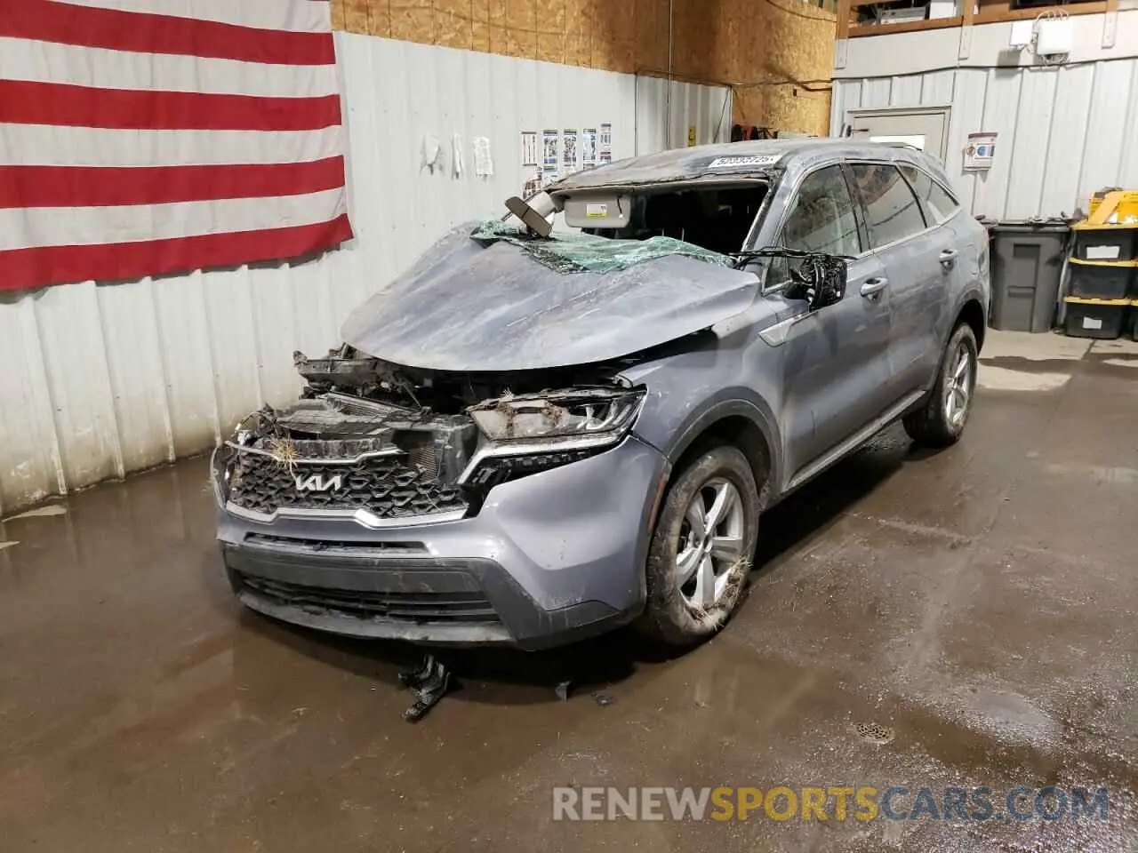 1 Photograph of a damaged car 5XYRGDLC6PG206380 KIA SORENTO 2023