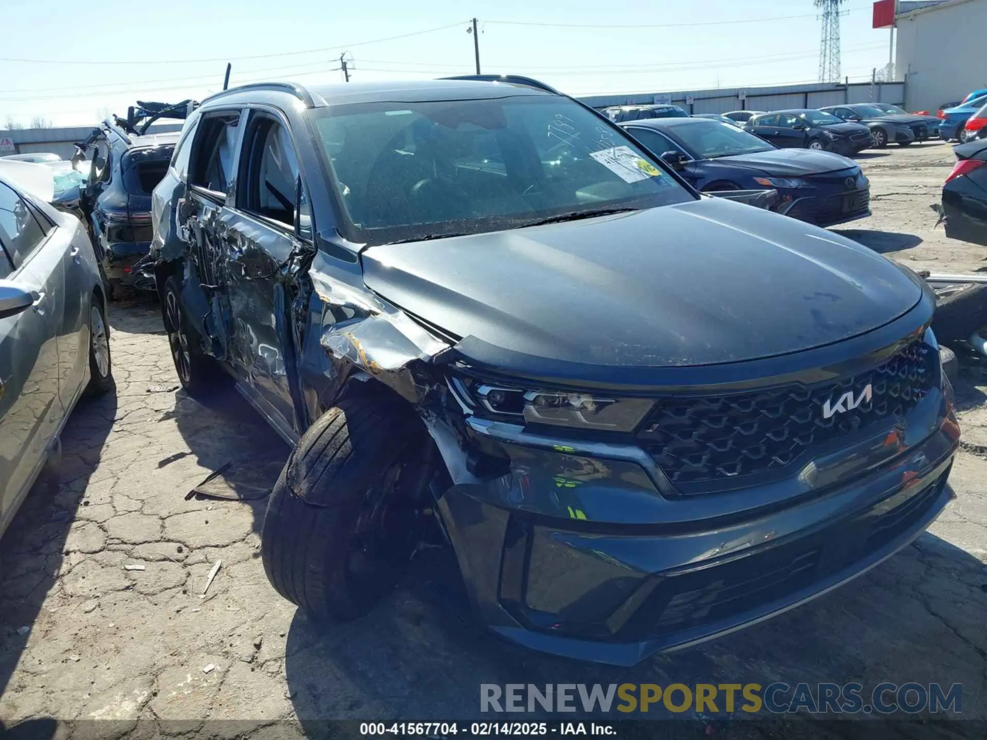 1 Photograph of a damaged car 5XYRKDLF7PG237789 KIA SORENTO 2023