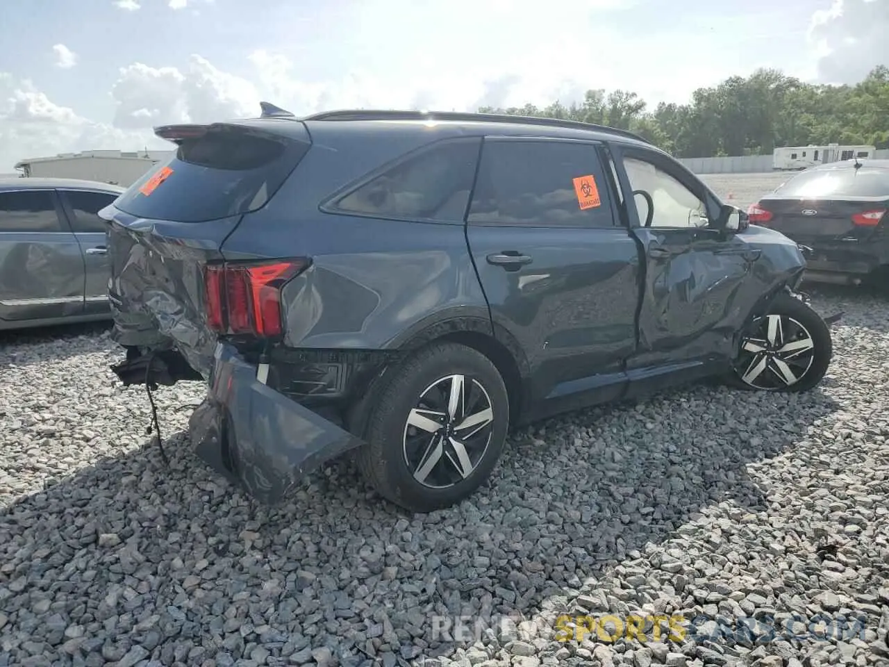 3 Photograph of a damaged car 5XYRL4LC5PG222422 KIA SORENTO 2023
