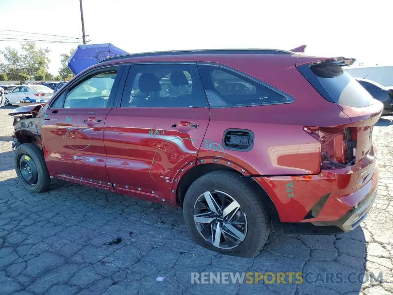 2 Photograph of a damaged car 5XYRL4LC6PG239875 KIA SORENTO 2023