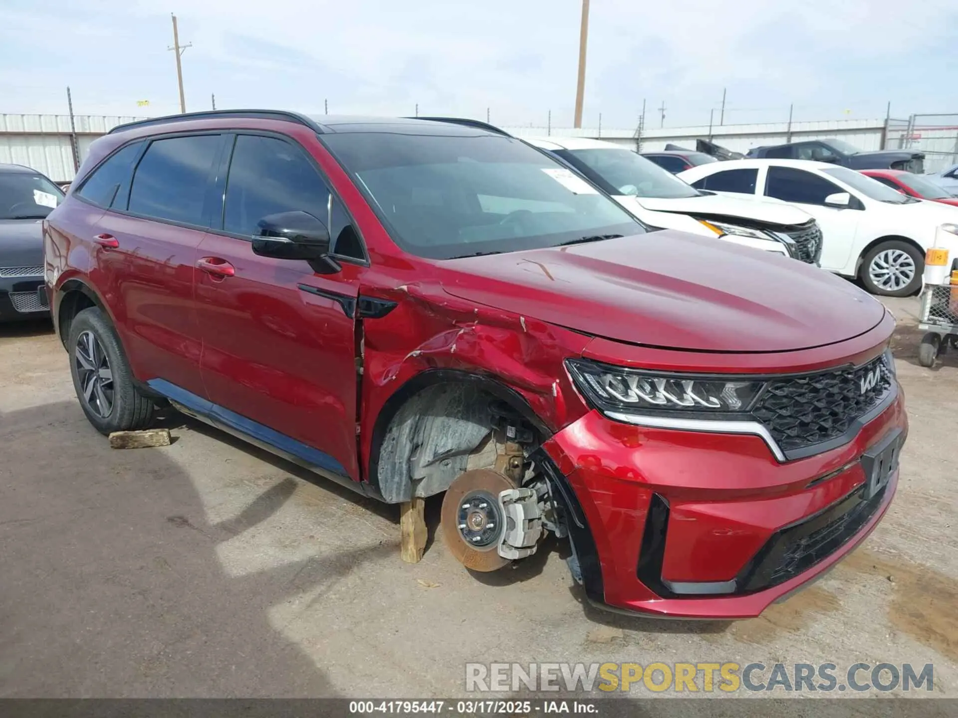 1 Photograph of a damaged car 5XYRL4LCXPG188008 KIA SORENTO 2023