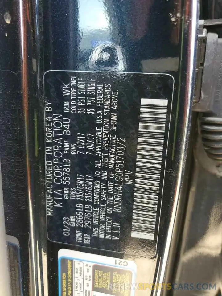 15 Photograph of a damaged car KNDRH4LG0P5170372 KIA SORENTO 2023