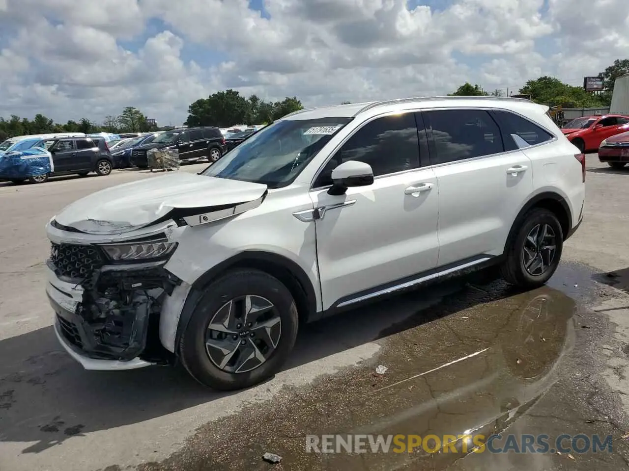 1 Photograph of a damaged car KNDRH4LG0P5208554 KIA SORENTO 2023