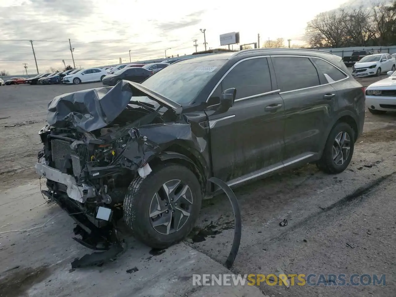 1 Photograph of a damaged car KNDRH4LGXP5187065 KIA SORENTO 2023